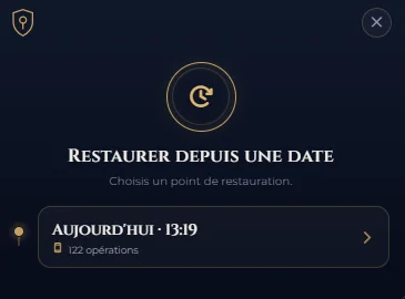 Restaurer depuis une date : le voyage dans le temps d'Ozorys