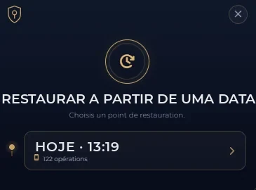 Restaurar a partir de uma data: a viagem no tempo do Ozorys